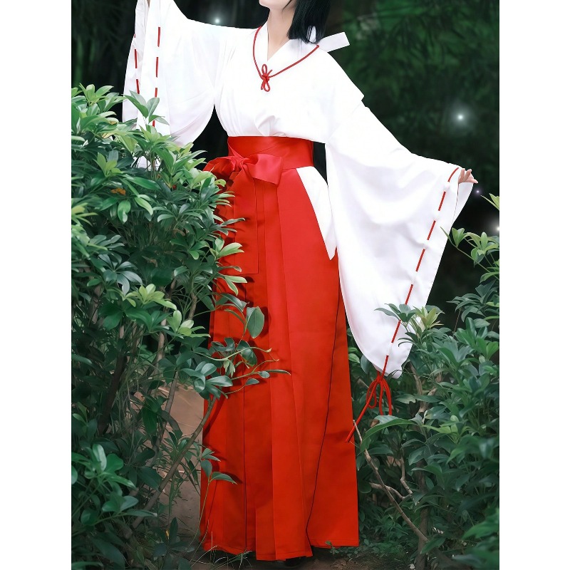 Men'S Kimono Accessories - Kostum Cosplay Anime Kikyo Inuyasha Set