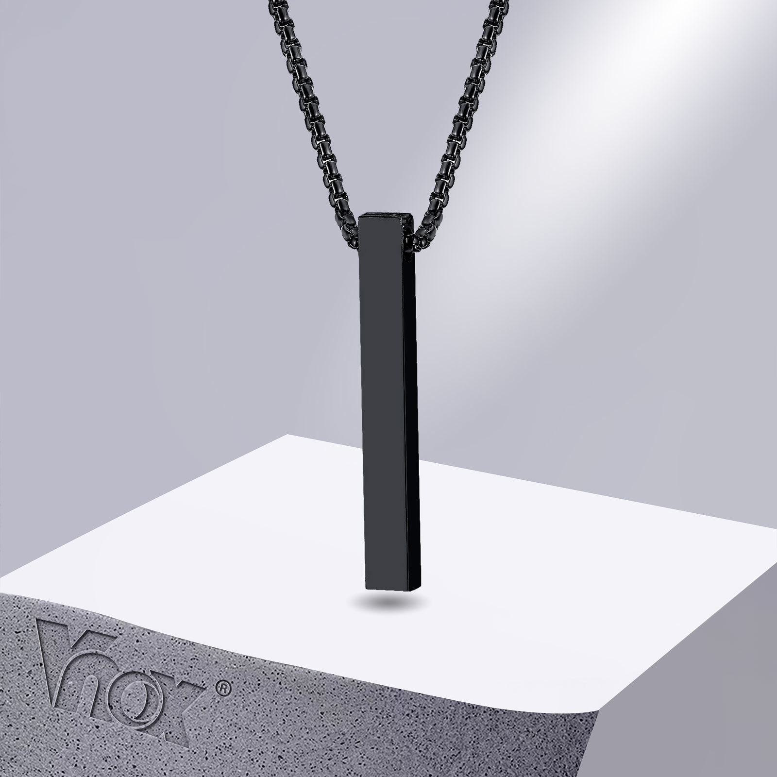 Men Accessories Neck Chain - Vnox 5Mm Kalung Pilar untuk Pria