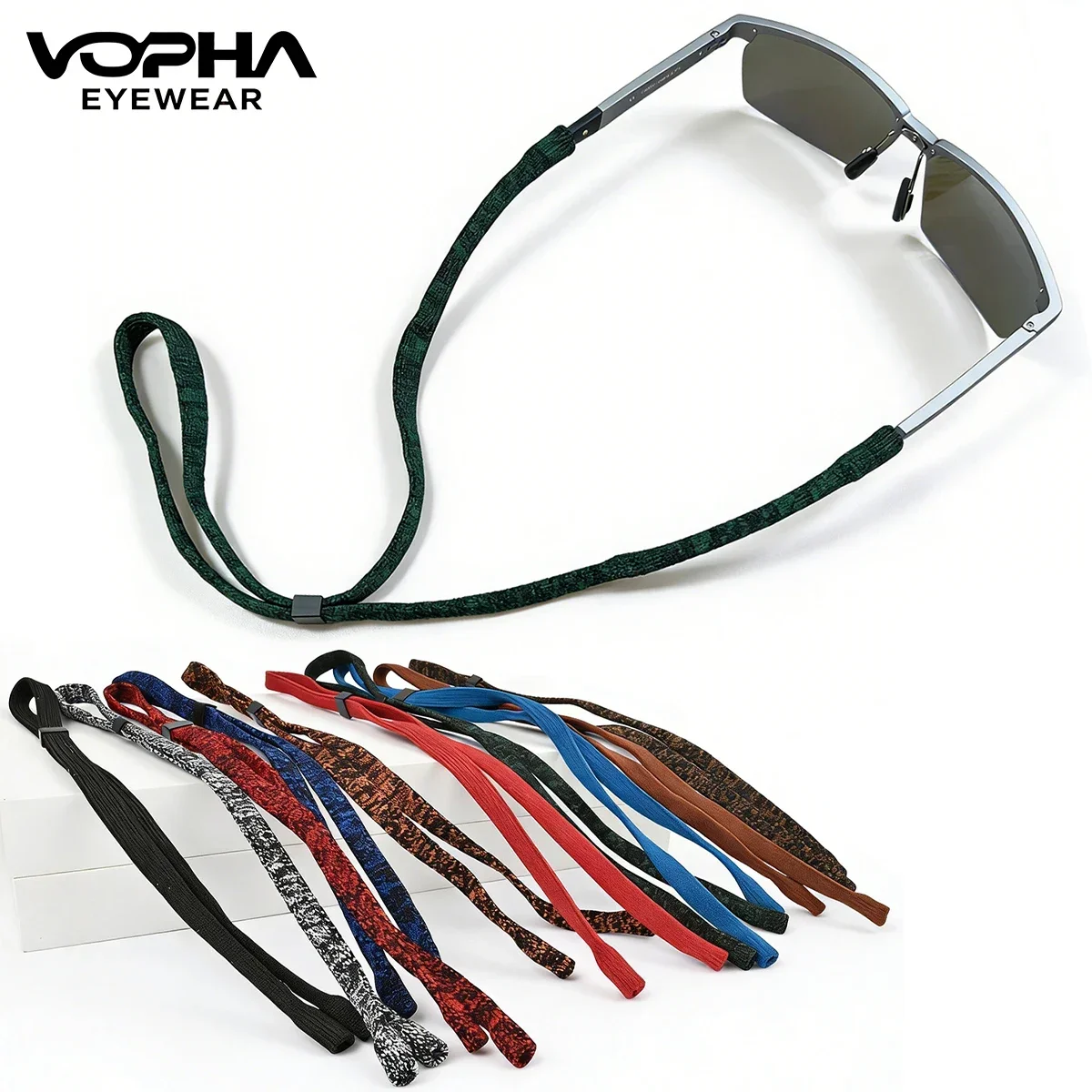 Men Accessories Neck Chain - Kacamata Olahraga Anti-Selip Uniseks dengan Tali