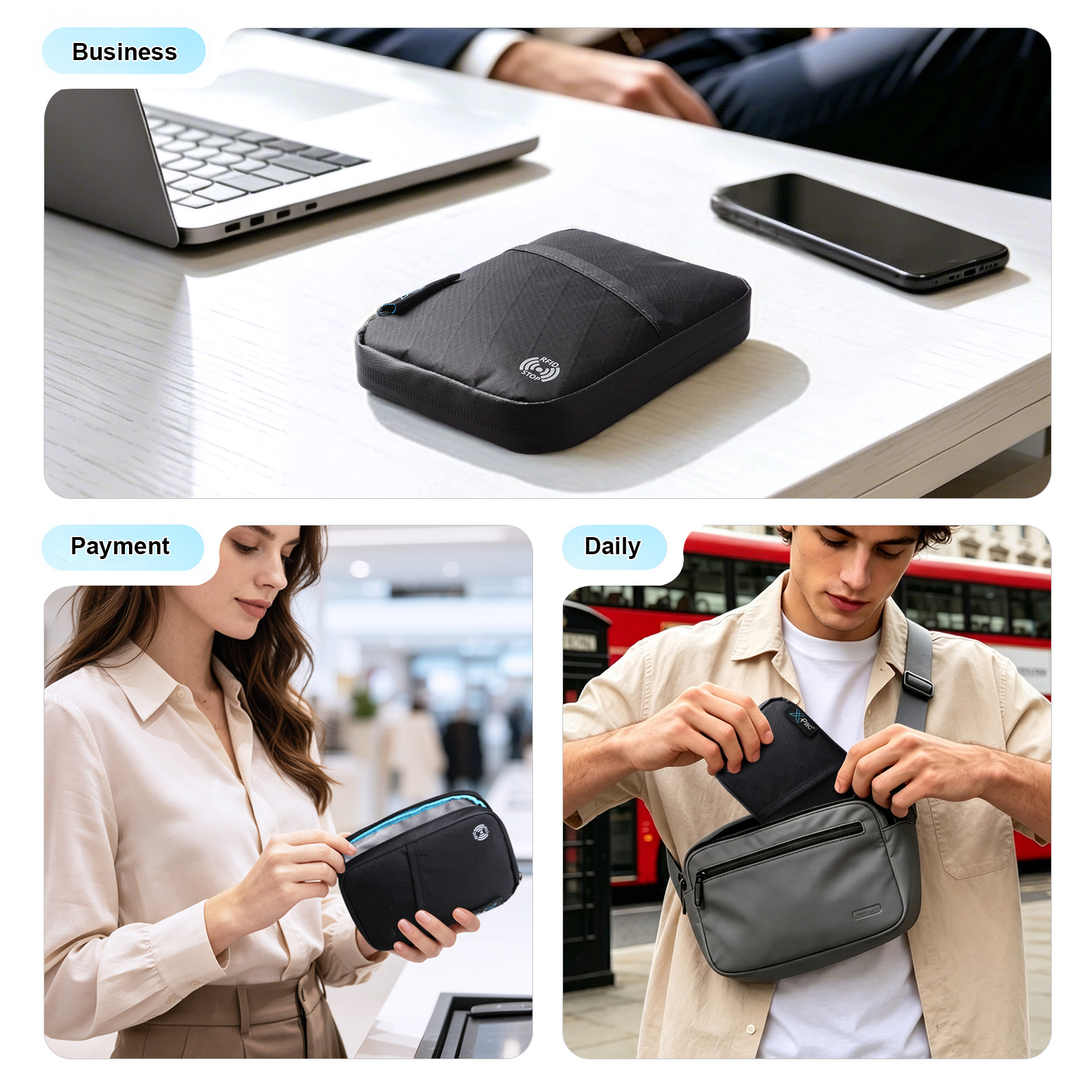 HcanKcan Tas Paspor Anti-Pencu - Travel Organizer Men ulasan dan harga
