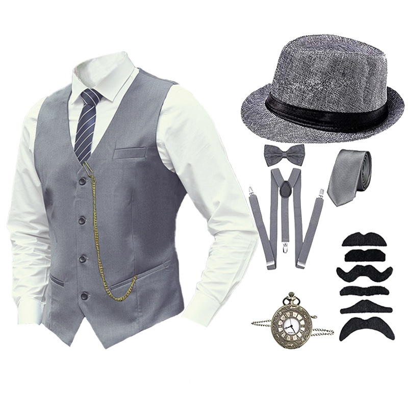 8 Pcs Set Aksesoris Pria Era 1 - Men'S Accessories In The 1920S ulasan dan harga