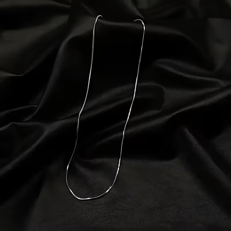 Kalung Rantai Ular Bulat Tipis - Men Accessories Neck Chain ulasan dan harga