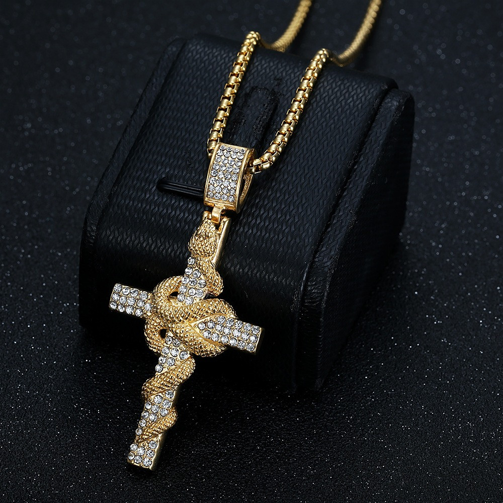 Kalung Liontin Salib Baja Anti - Men Accessories All ulasan dan harga