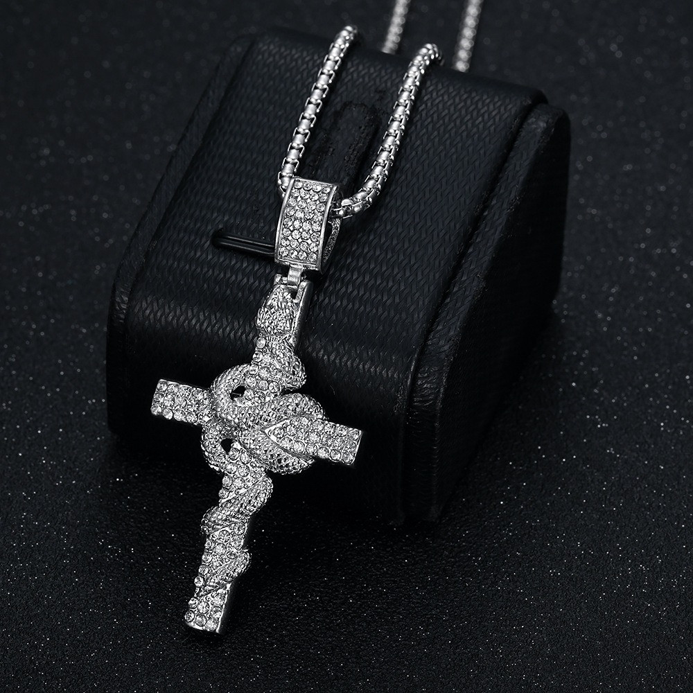 Kalung Liontin Salib Baja Anti - Men Accessories All ulasan dan harga