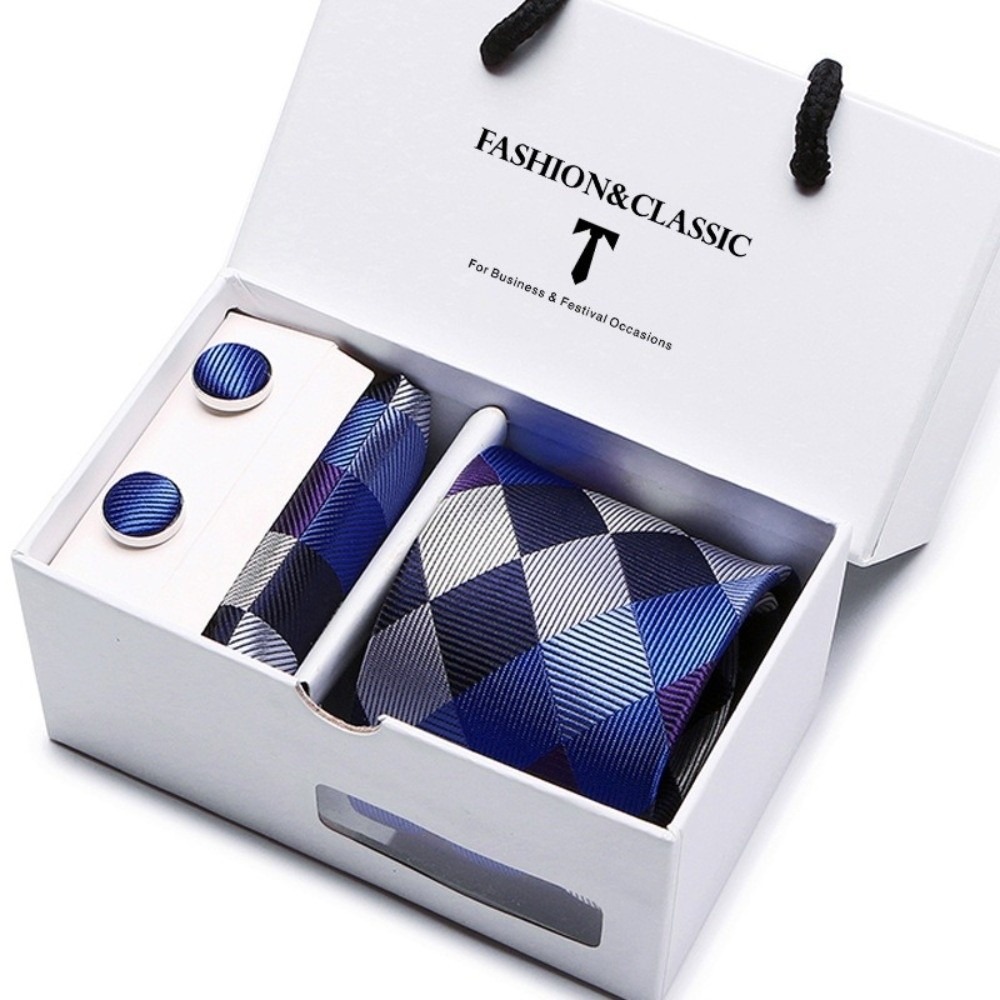 Set Dasi Sutra Tenun Mewah den - Neck Tie Set Box ulasan dan harga